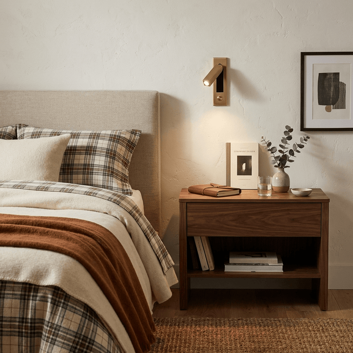Pelle Folding Bedside Light