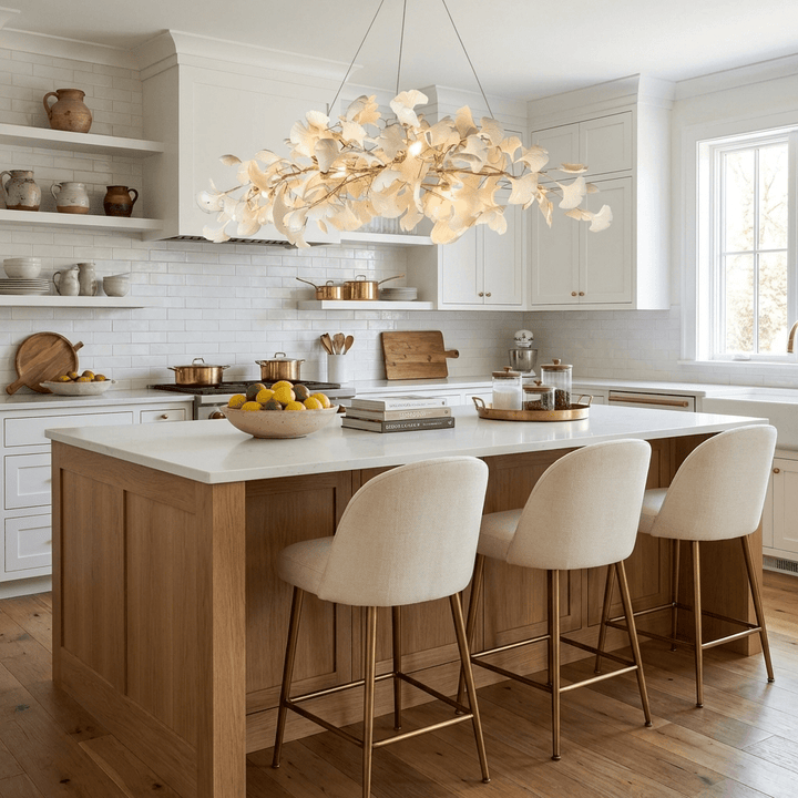 Plume Gingko Chandelier