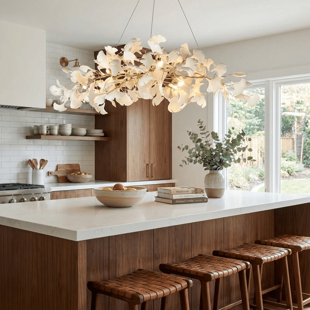 Plume Gingko Chandelier