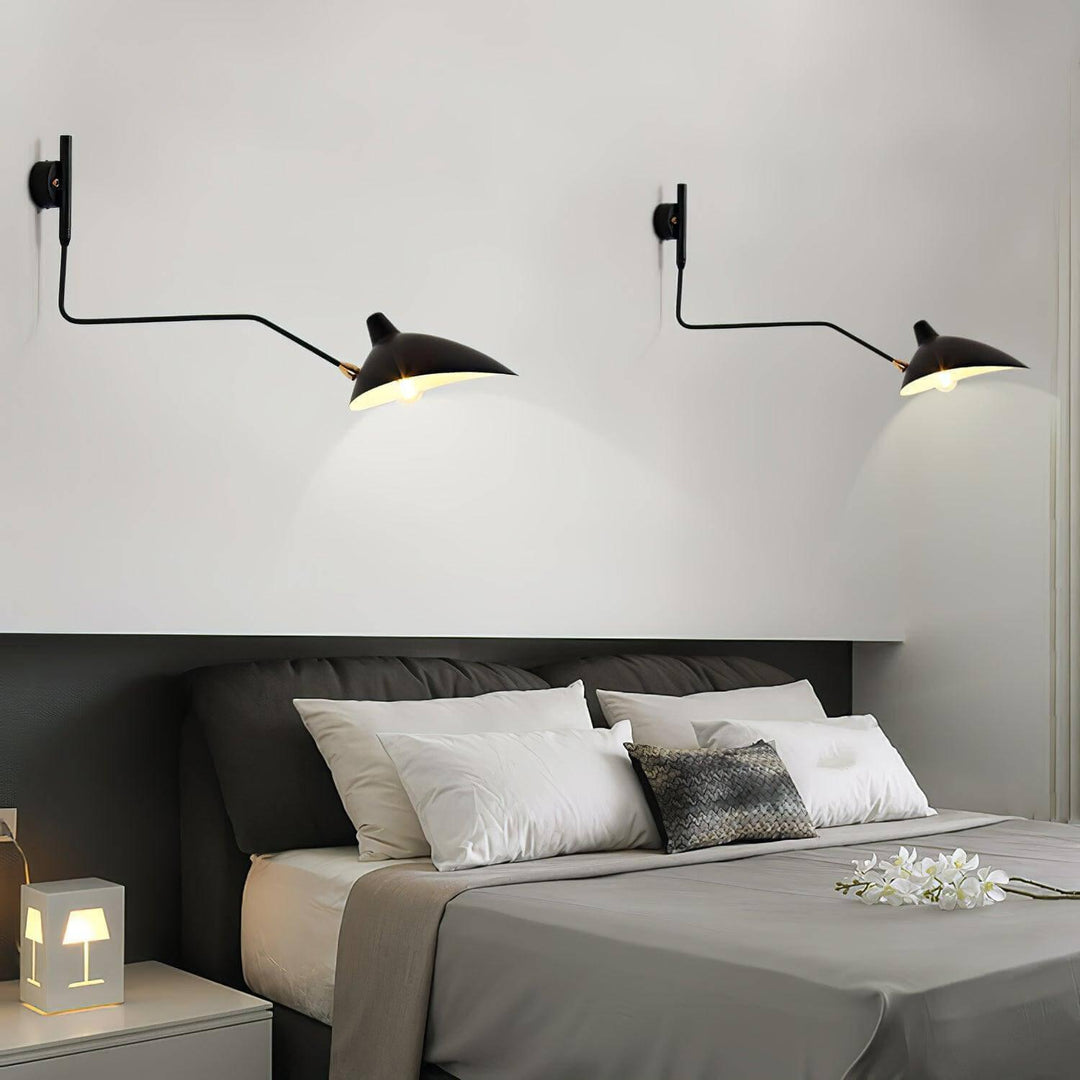 Arm Wall Sconce - Mid-Century Light for Bedroom &amp; Living Room | Stijn