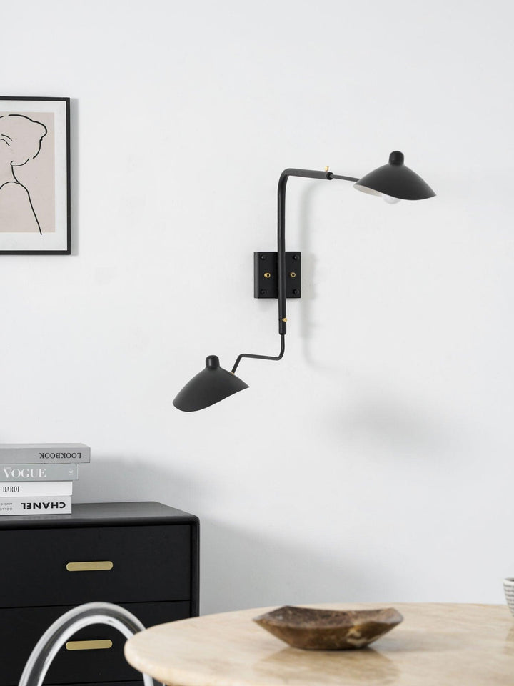 Starburst Spider Sconce - Mid-Century Light for Bedroom &amp; Living Room