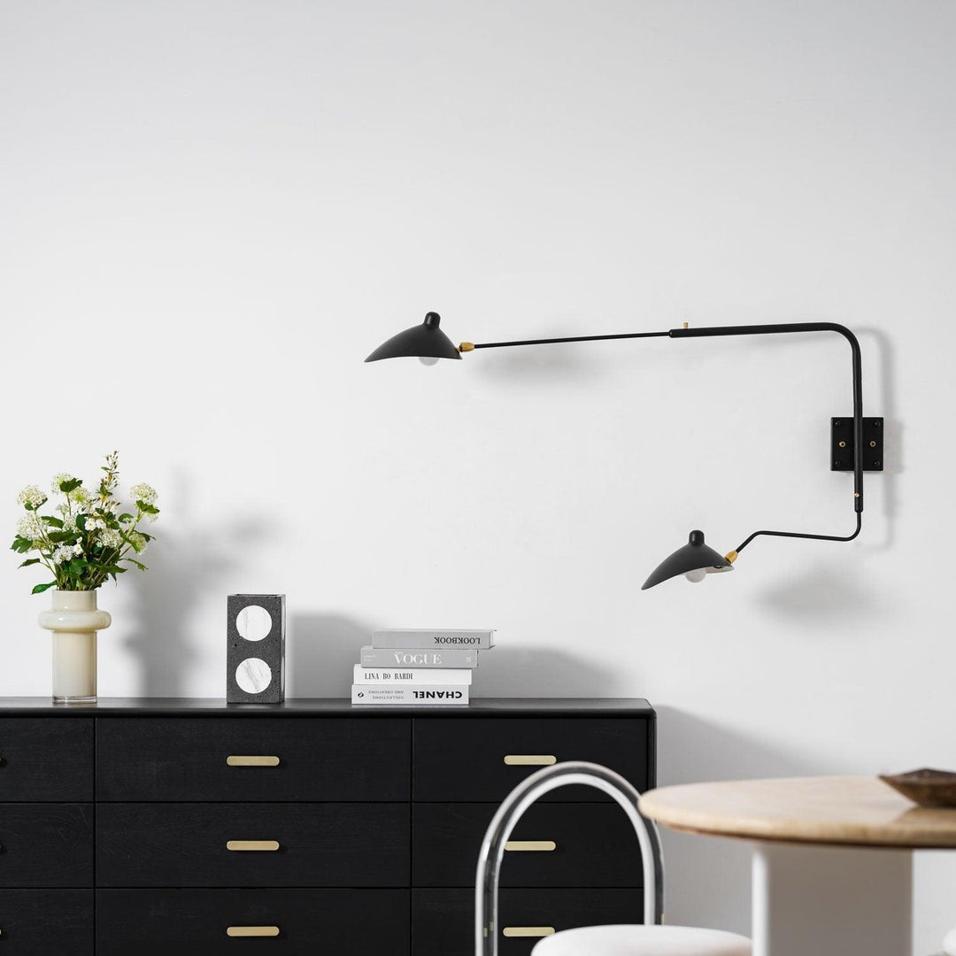 Starburst Spider Sconce - Mid-Century Light for Bedroom &amp; Living Room