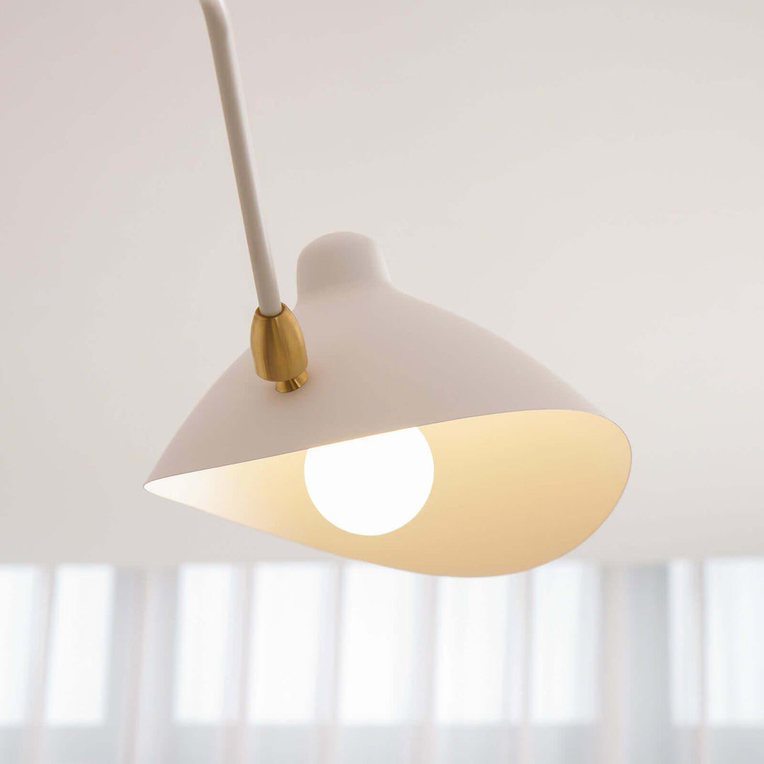 Arm Ceiling Light - Mid-Century, Flush Mount for Bedroom &amp; Hallway | Roel