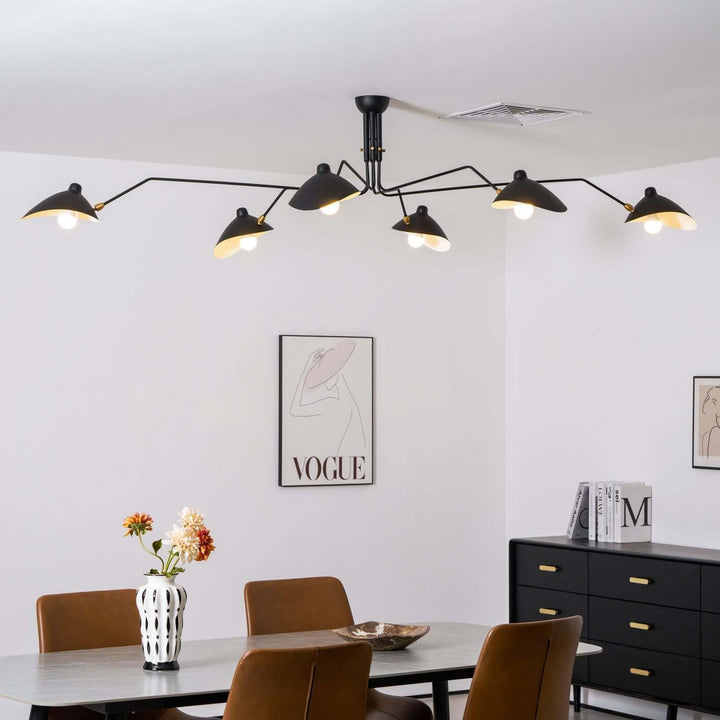 Arm Ceiling Light - Mid-Century, Flush Mount for Bedroom &amp; Hallway | Roel