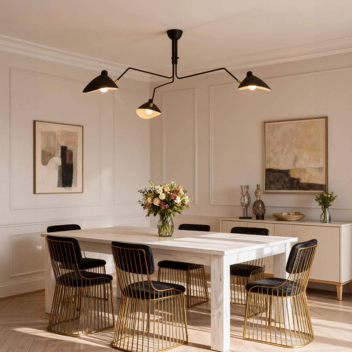Arm Ceiling Light - Mid-Century, Flush Mount for Bedroom &amp; Hallway | Roel