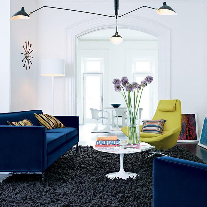 Starburst Spider Ceiling Light - Mid-Century, Flush Mount for Bedroom &amp; Hallway