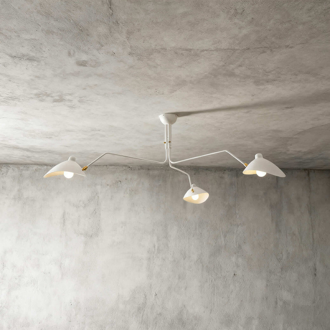 Arm Ceiling Light - Mid-Century, Flush Mount for Bedroom &amp; Hallway | Roel