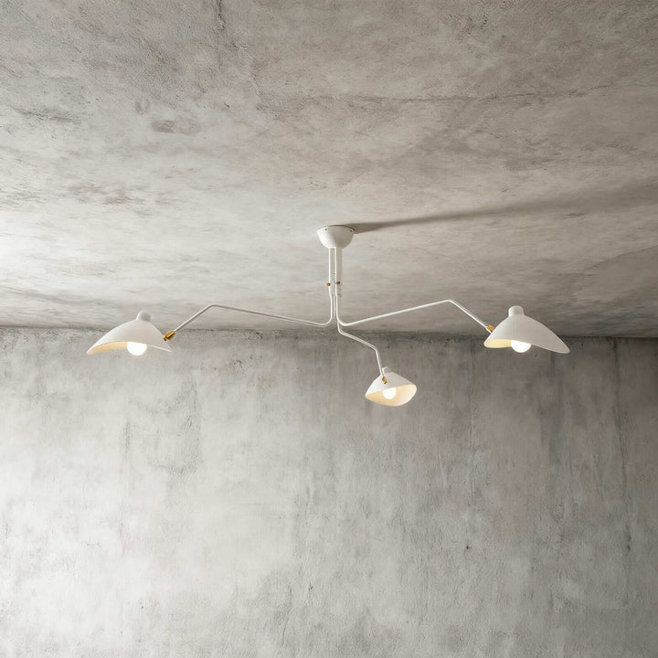 Arm Ceiling Light - Mid-Century, Flush Mount for Bedroom &amp; Hallway | Roel