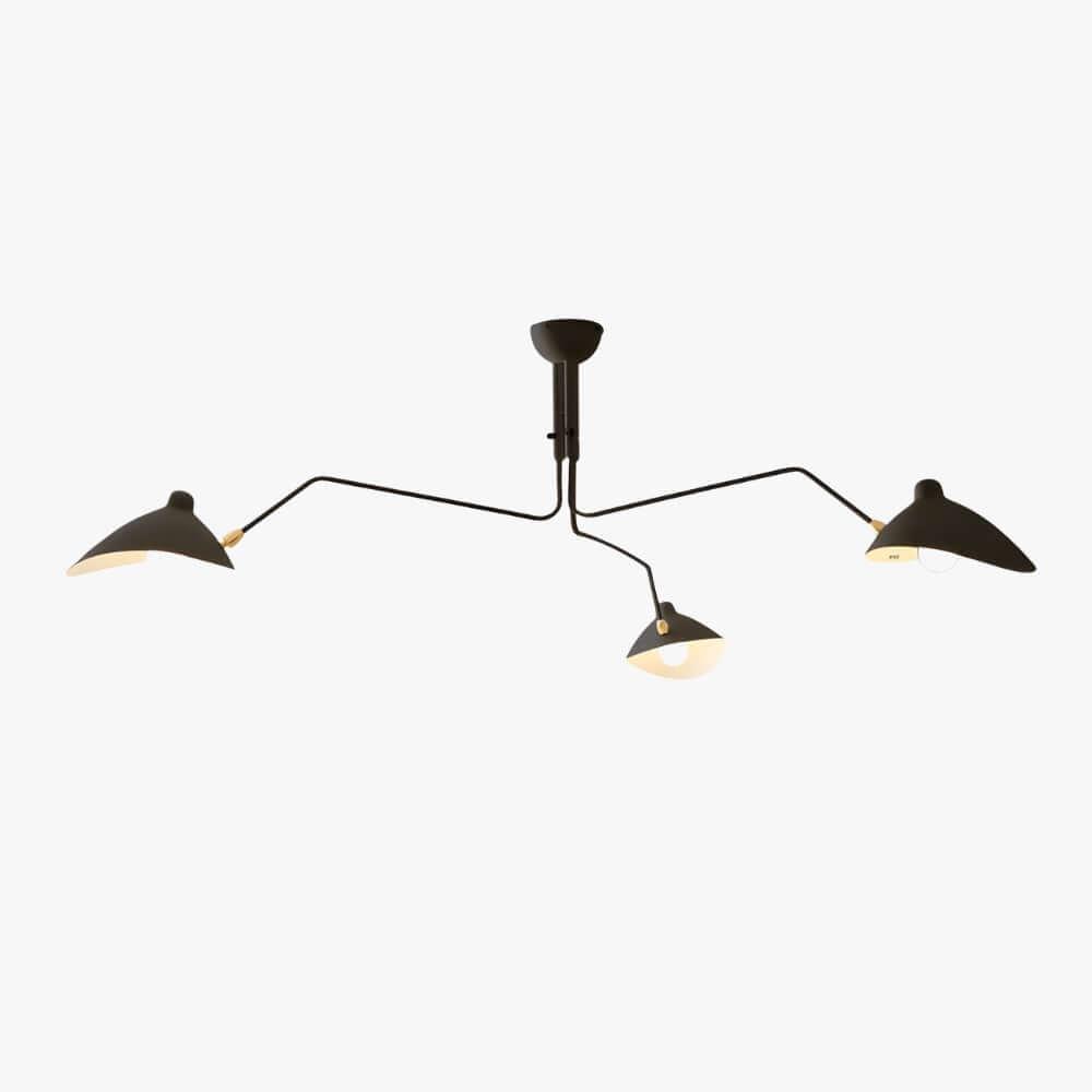 Arm Ceiling Light - Mid-Century, Flush Mount for Bedroom & Hallway | Roel