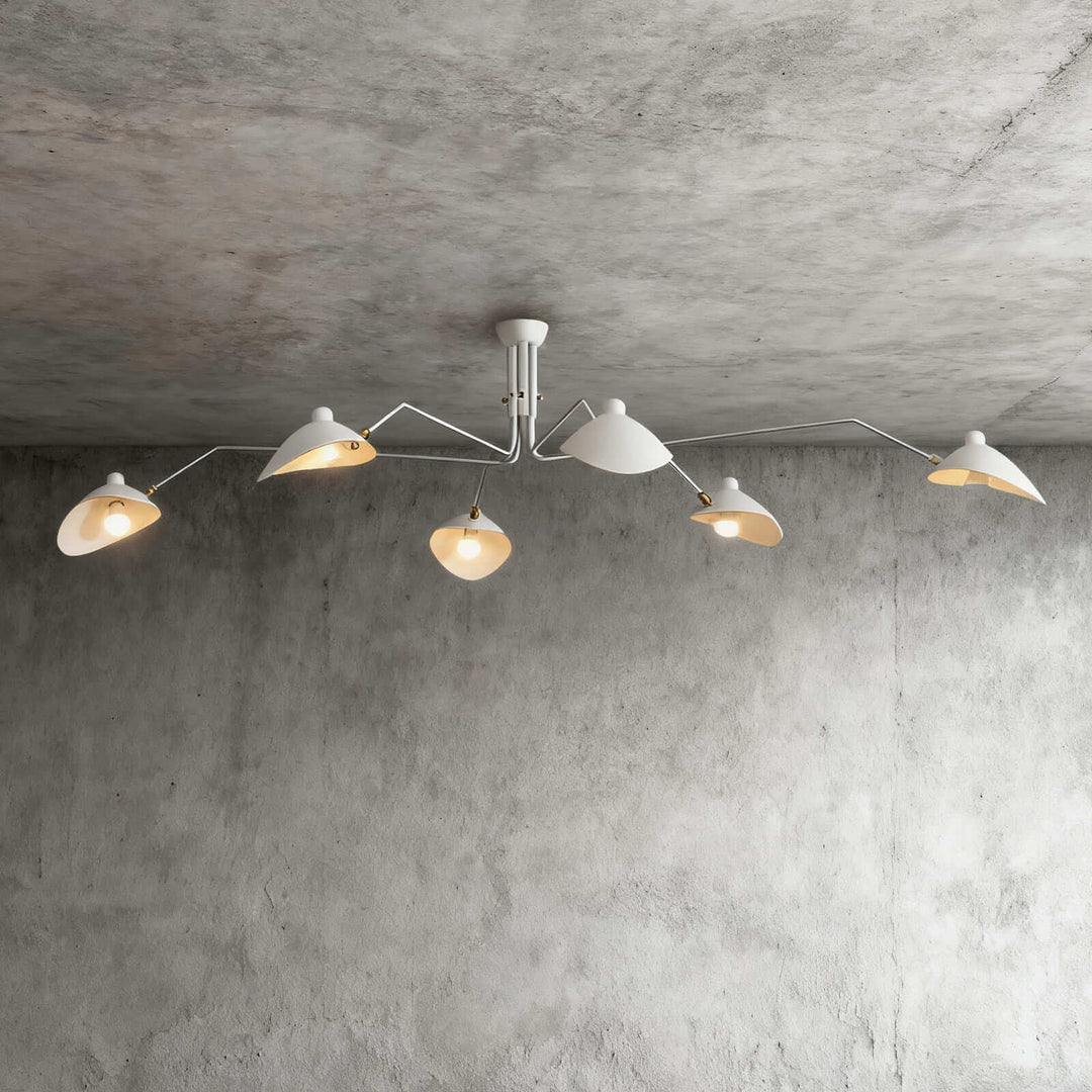 Arm Ceiling Light - Mid-Century, Flush Mount for Bedroom &amp; Hallway | Roel