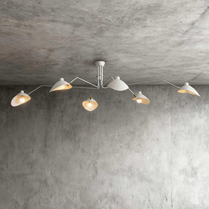 Arm Ceiling Light - Mid-Century, Flush Mount for Bedroom &amp; Hallway | Roel
