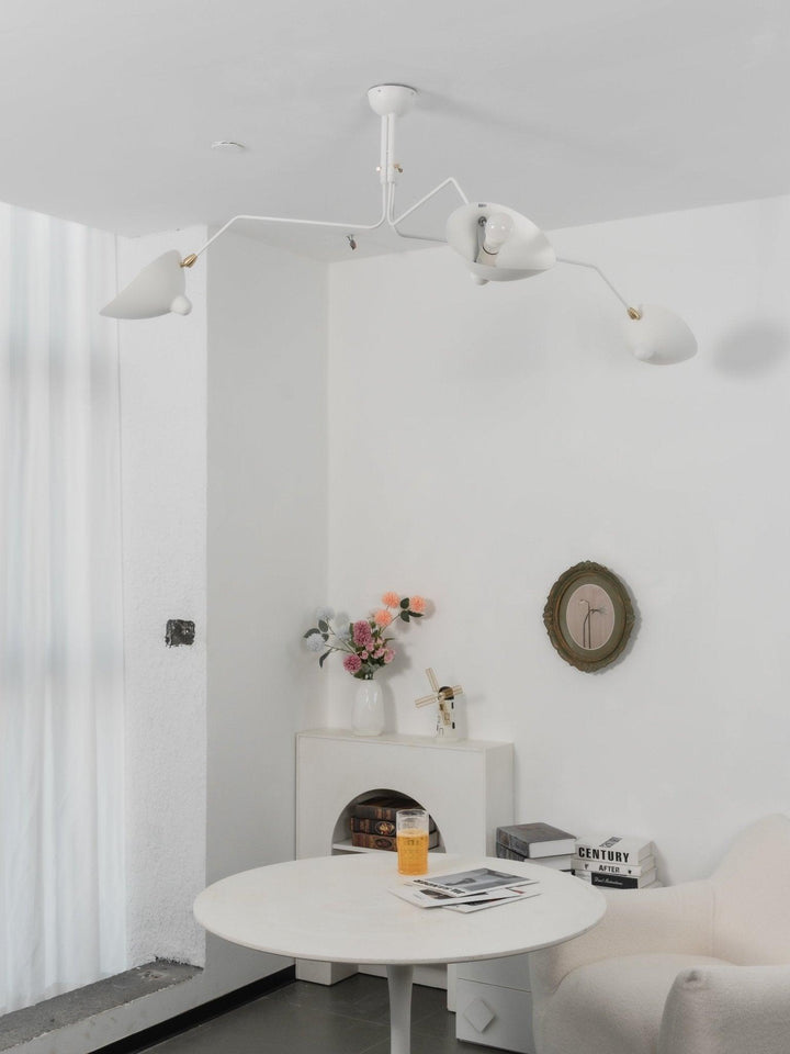 Starburst Spider Ceiling Light - Mid-Century, Flush Mount for Bedroom &amp; Hallway
