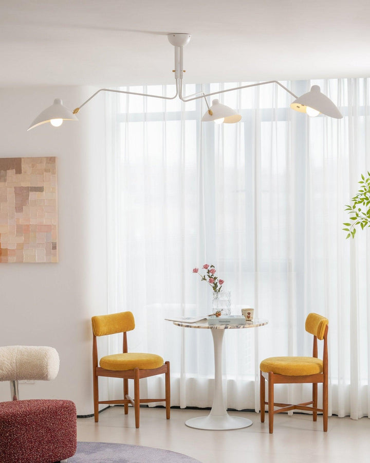 Starburst Spider Ceiling Light - Mid-Century, Flush Mount for Bedroom &amp; Hallway