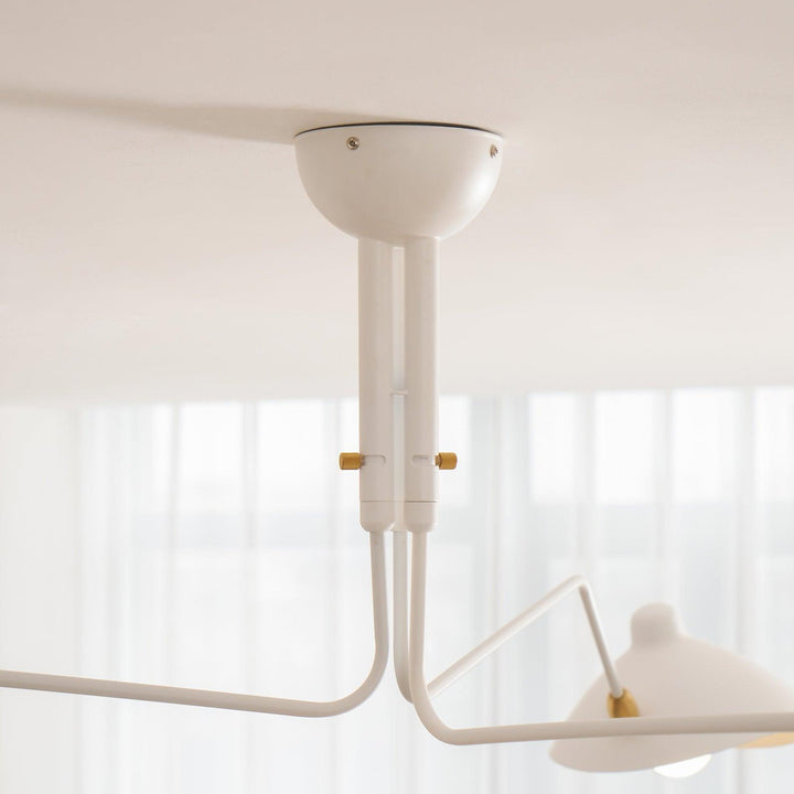 Starburst Spider Ceiling Light - Mid-Century, Flush Mount for Bedroom &amp; Hallway