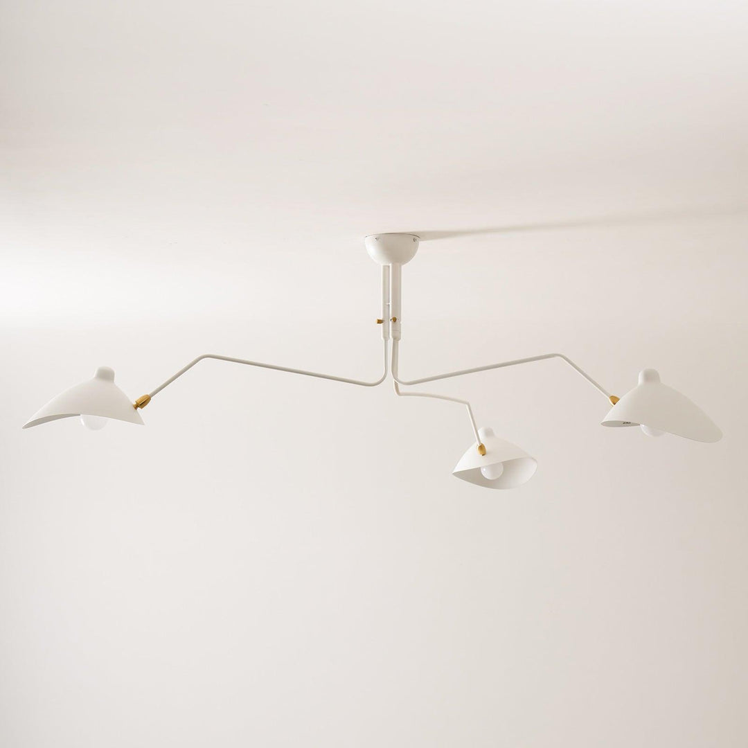 Starburst Spider Ceiling Light - Mid-Century, Flush Mount for Bedroom &amp; Hallway