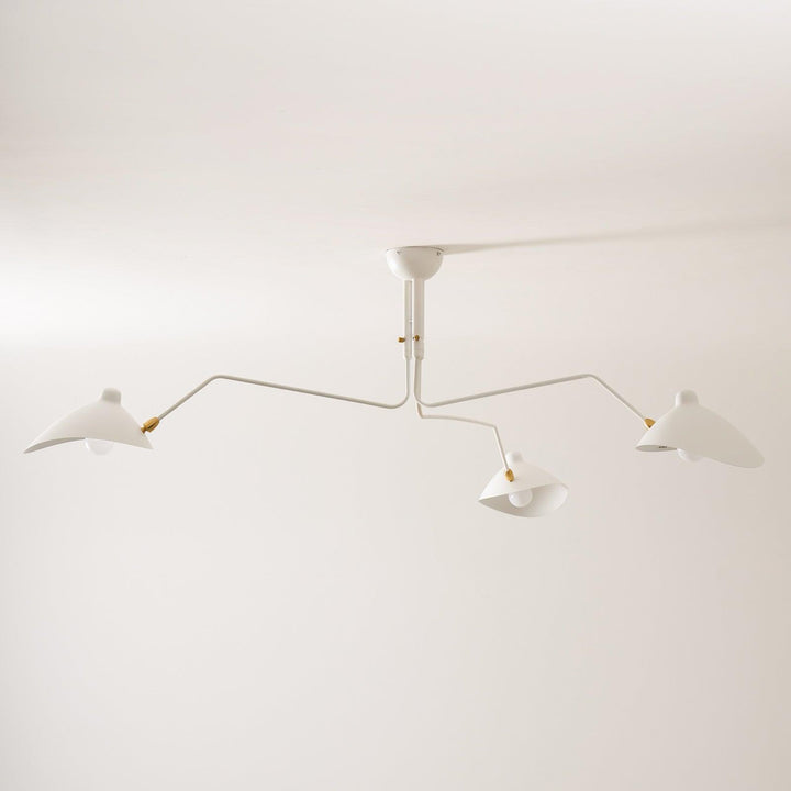 Starburst Spider Ceiling Light - Mid-Century, Flush Mount for Bedroom &amp; Hallway