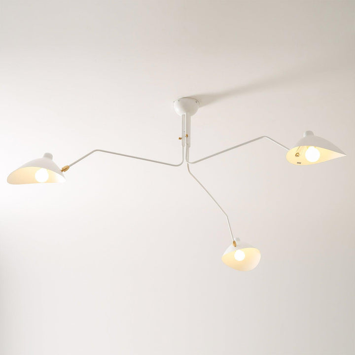 Starburst Spider Ceiling Light - Mid-Century, Flush Mount for Bedroom &amp; Hallway