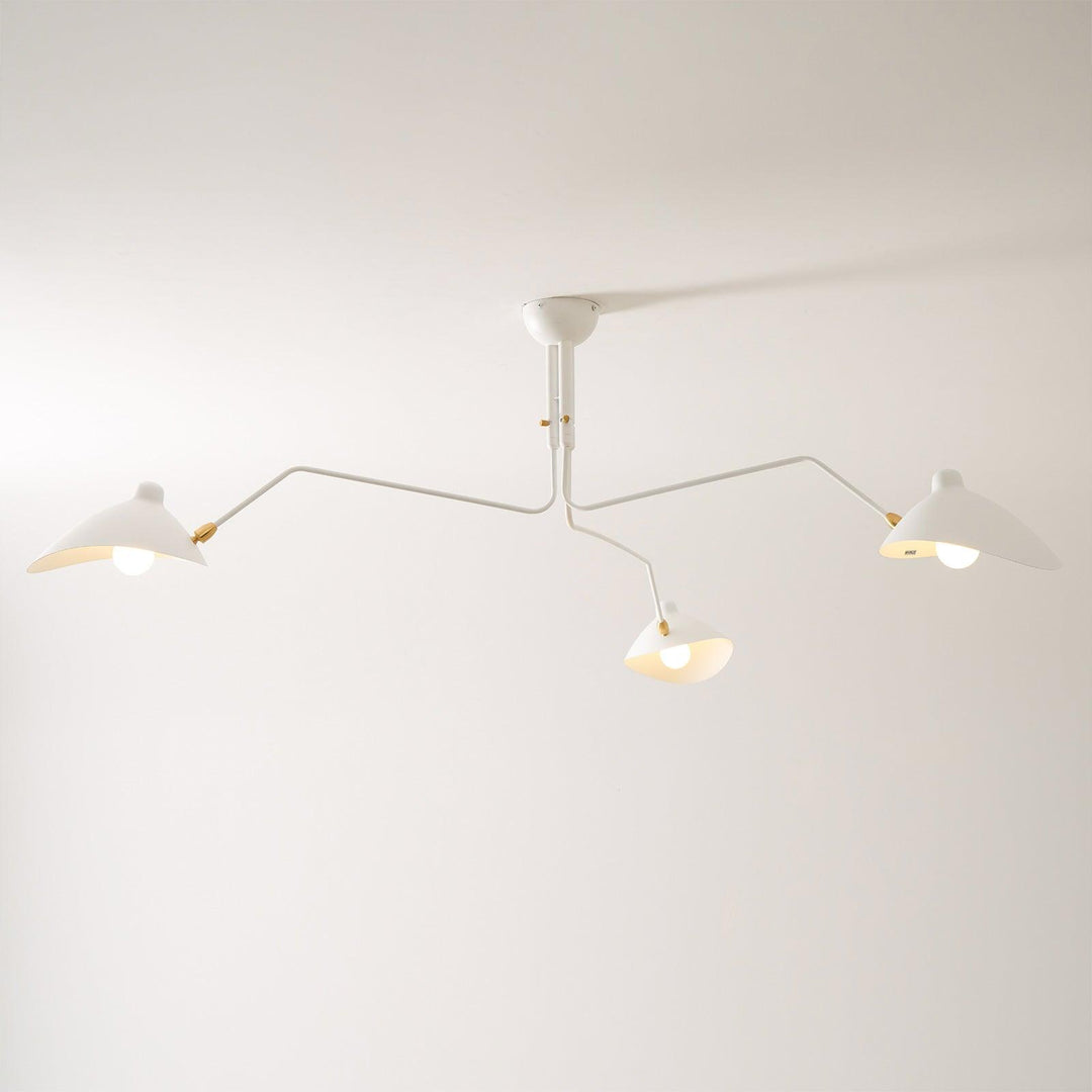 Starburst Spider Ceiling Light - Mid-Century, Flush Mount for Bedroom &amp; Hallway