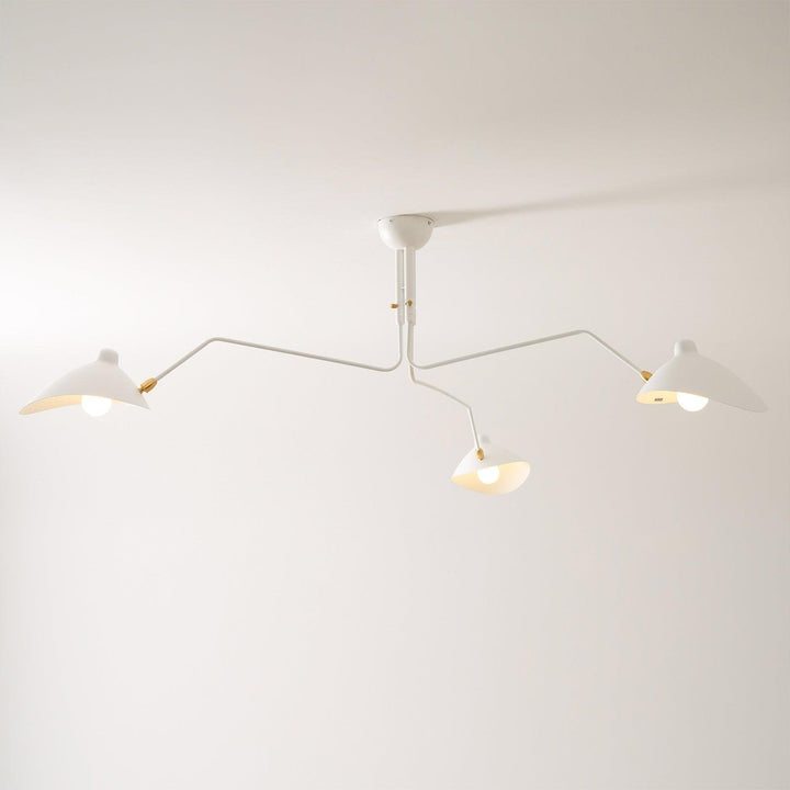 Starburst Spider Ceiling Light - Mid-Century, Flush Mount for Bedroom &amp; Hallway