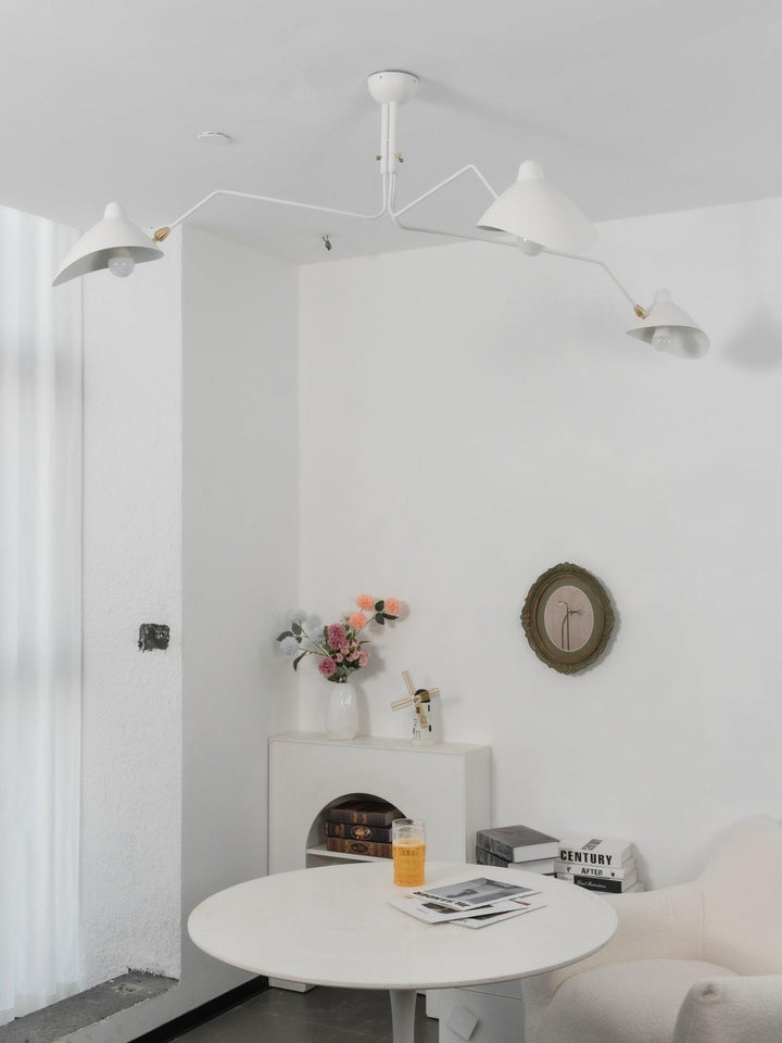 Starburst Spider Ceiling Light - Mid-Century, Flush Mount for Bedroom &amp; Hallway