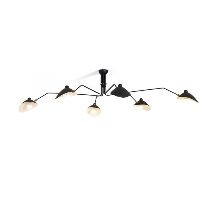 Starburst Spider Ceiling Light - Mid-Century, Flush Mount for Bedroom &amp; Hallway