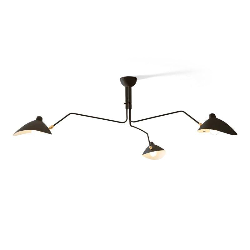 Starburst Spider Ceiling Light - Mid-Century, Flush Mount for Bedroom &amp; Hallway