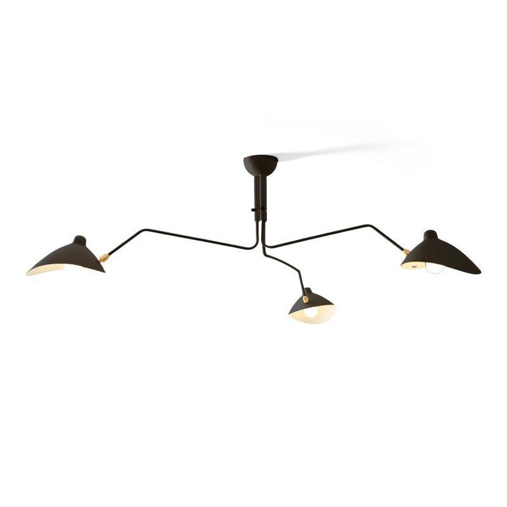 Starburst Spider Ceiling Light - Mid-Century, Flush Mount for Bedroom &amp; Hallway