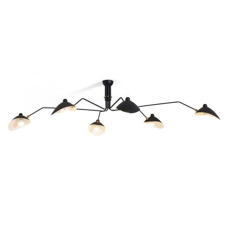 Starburst Spider Ceiling Light - Mid-Century, Flush Mount for Bedroom &amp; Hallway