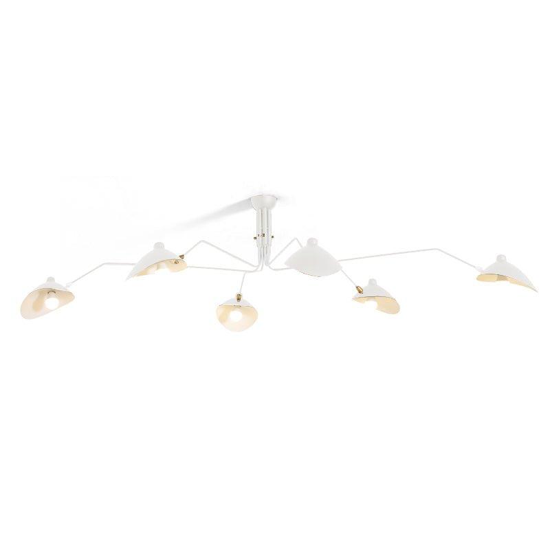 Starburst Spider Ceiling Light - Mid-Century, Flush Mount for Bedroom &amp; Hallway