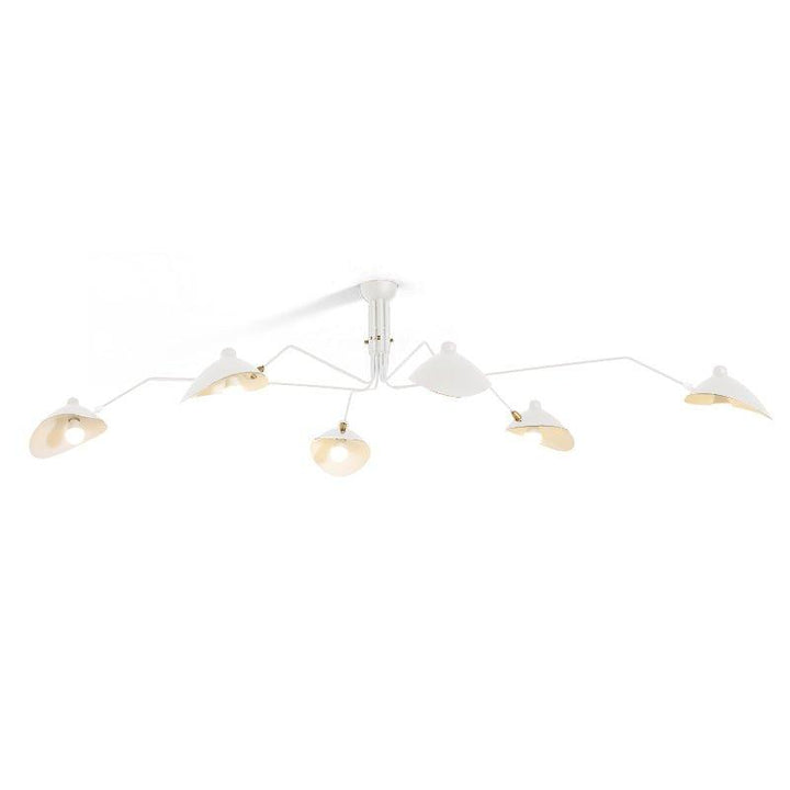 Starburst Spider Ceiling Light - Mid-Century, Flush Mount for Bedroom &amp; Hallway