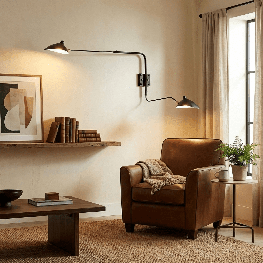 Starburst Spider Sconce - Mid-Century Light for Bedroom &amp; Living Room