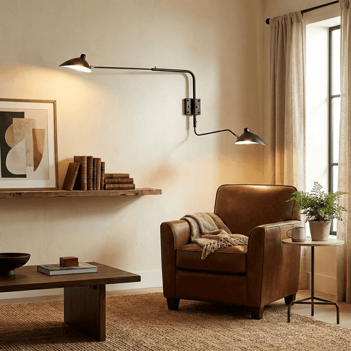 Starburst Spider Sconce - Mid-Century Light for Bedroom &amp; Living Room