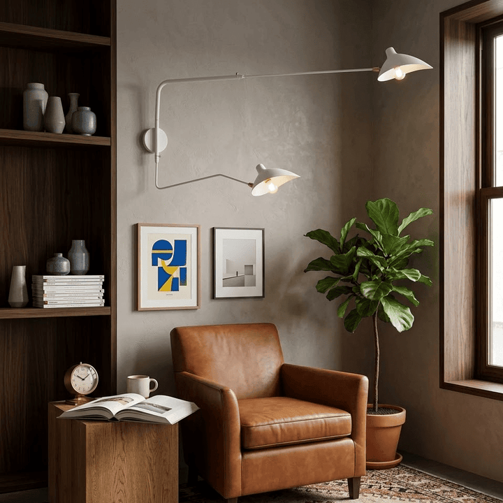 Starburst Spider Sconce - Mid-Century Light for Bedroom &amp; Living Room