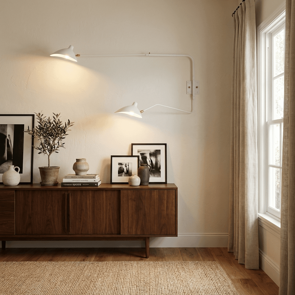 Starburst Spider Sconce - Mid-Century Light for Bedroom &amp; Living Room