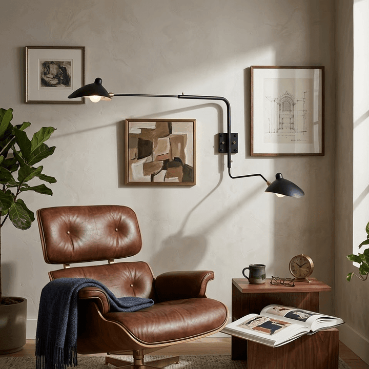 Starburst Spider Sconce - Mid-Century Light for Bedroom &amp; Living Room