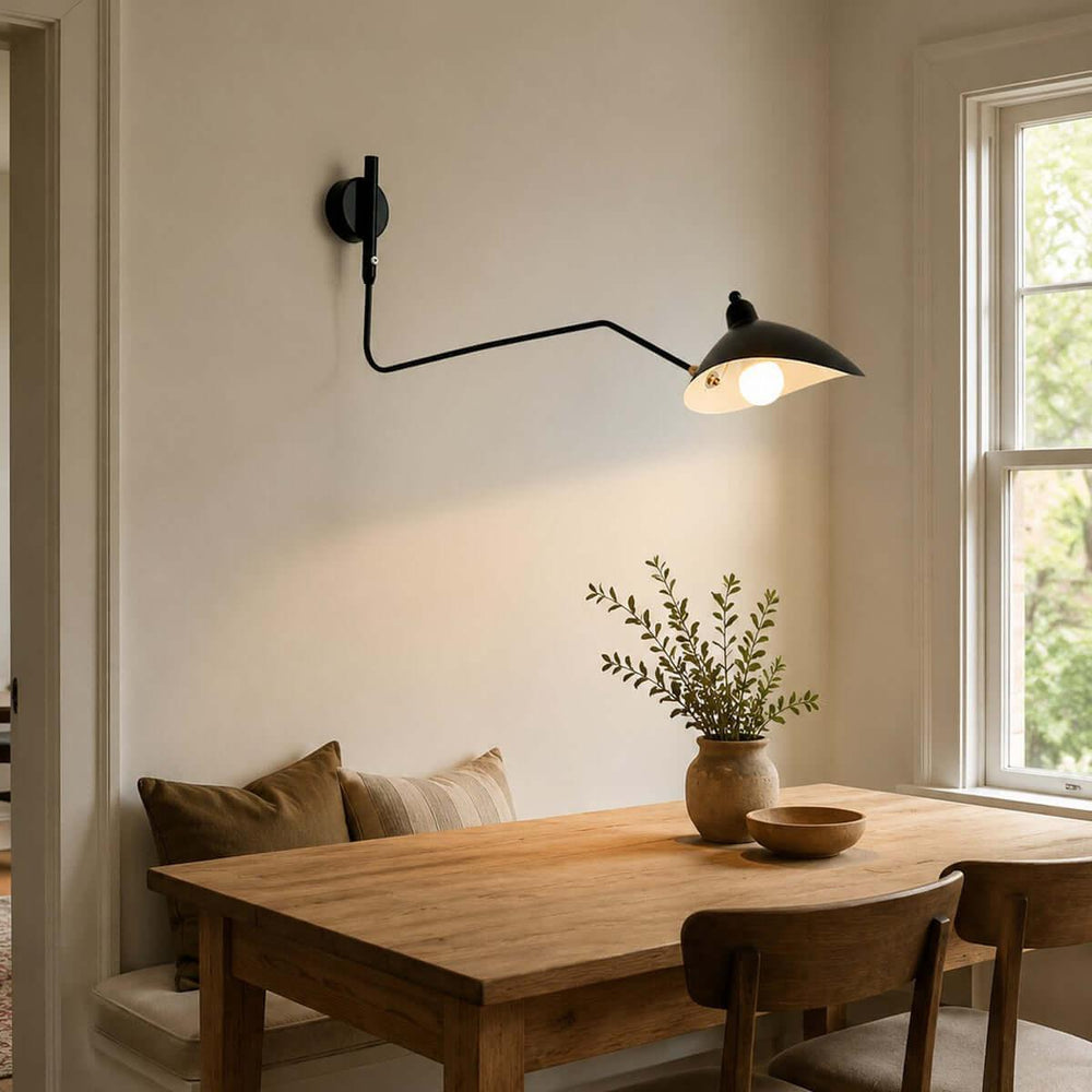 Arm Wall Sconce - Mid-Century Light for Bedroom & Living Room | Stijn