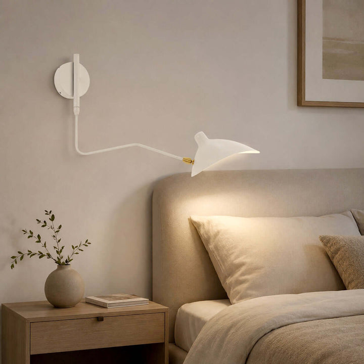 Arm Wall Sconce - Mid-Century Light for Bedroom &amp; Living Room | Stijn