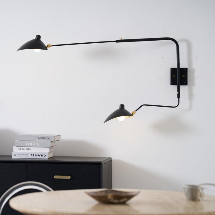 Starburst Spider Sconce - Mid-Century Light for Bedroom &amp; Living Room