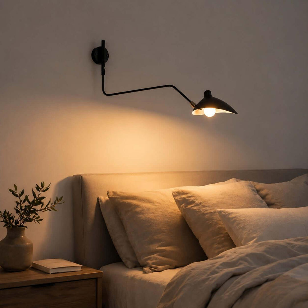 Arm Wall Sconce - Mid-Century Light for Bedroom &amp; Living Room | Stijn