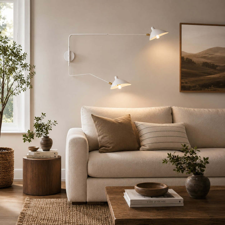 Arm Wall Sconce - Mid-Century Light for Bedroom &amp; Living Room | Stijn