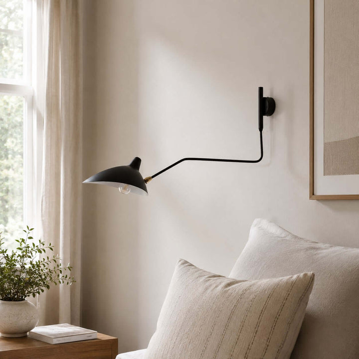 Arm Wall Sconce - Mid-Century Light for Bedroom &amp; Living Room | Stijn