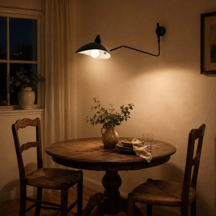 Arm Wall Sconce - Mid-Century Light for Bedroom &amp; Living Room | Stijn