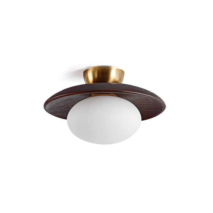 Cato Wood Globe Ceiling Light