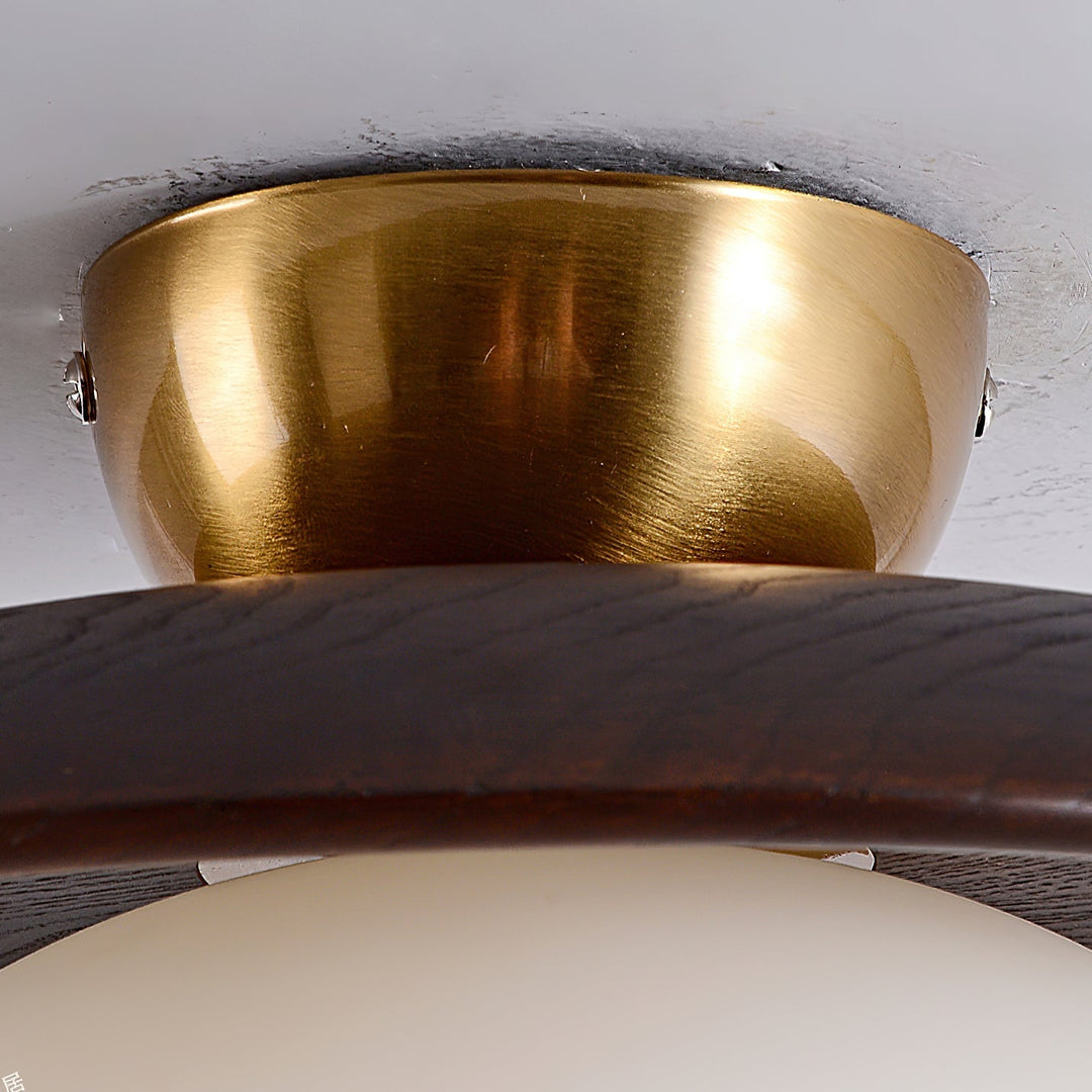Cato Wood Globe Ceiling Light