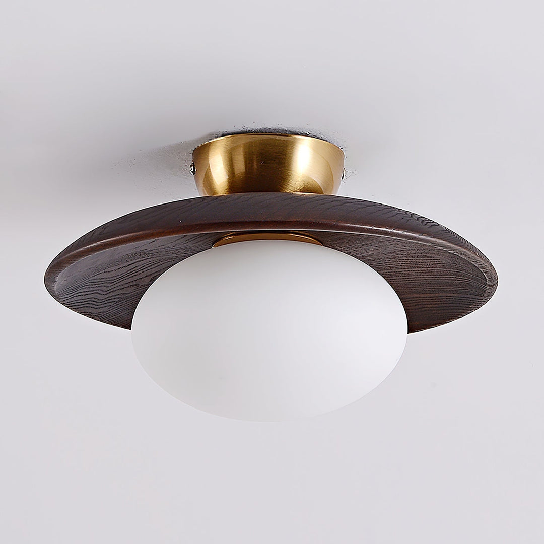 Cato Wood Globe Ceiling Light