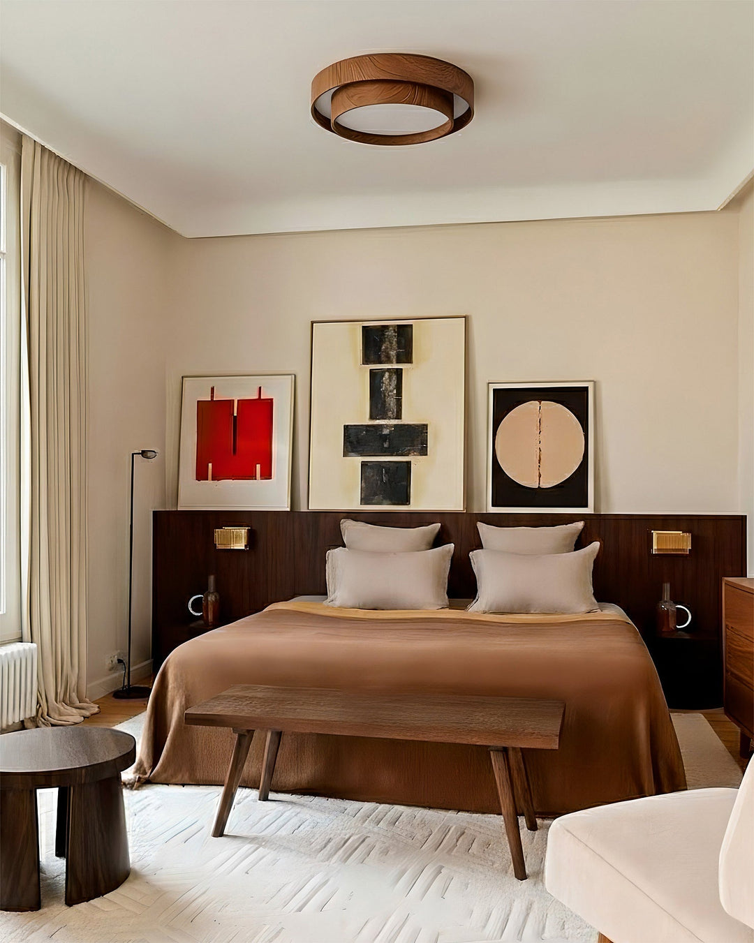 Arden Walnut Ceiling Light