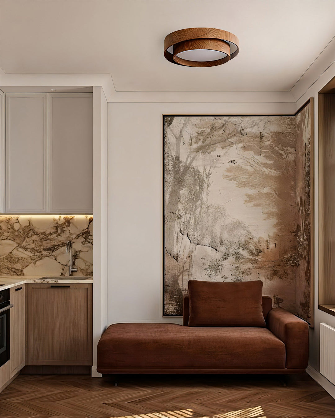 Arden Walnut Ceiling Light