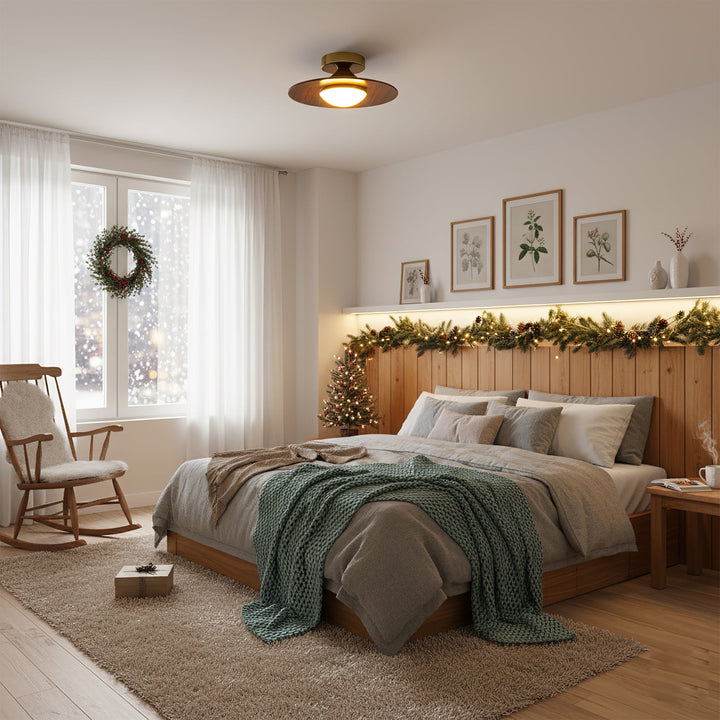 Vento Wood Ceiling Light