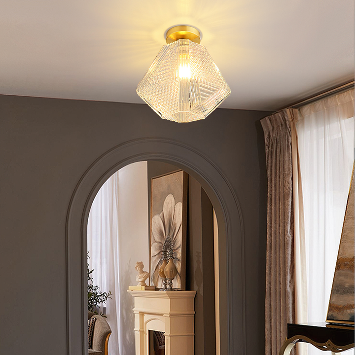 Orion Cut-Glass Ceiling Light