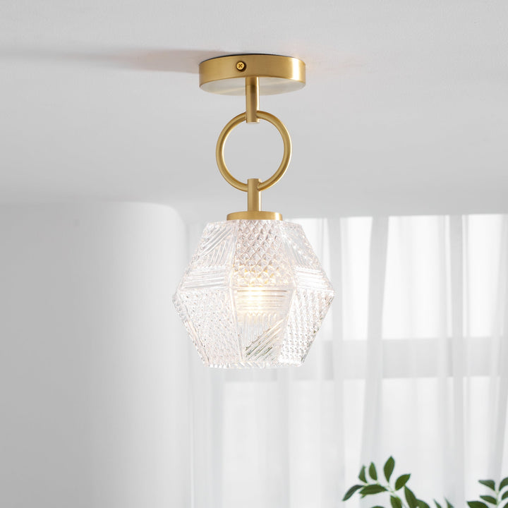 Orion Cut-Glass Ceiling Light